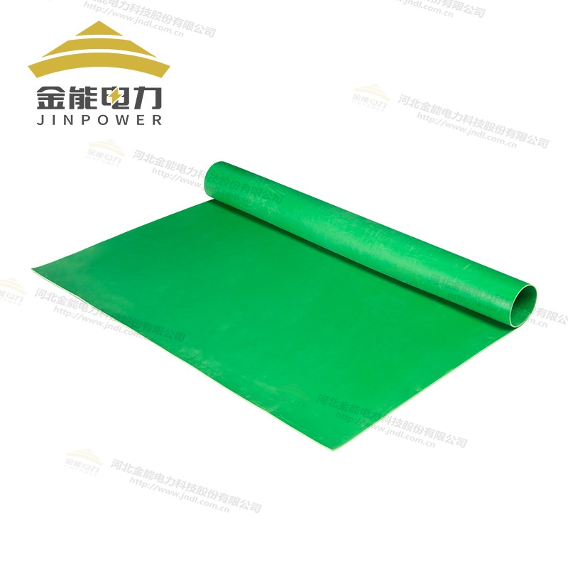 环保型3-12mm绿色平面绝缘胶垫（5-35kV）