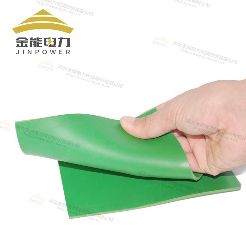 环保型3-12mm绿色平面绝缘胶垫（5-35kV）
