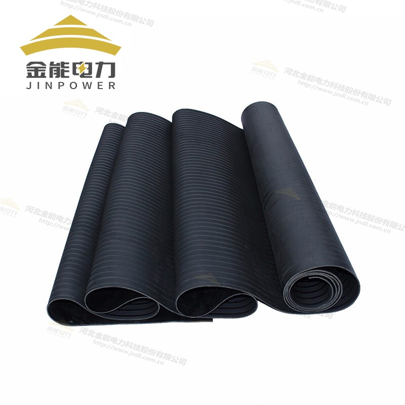 10KV5mm黑色平面绝缘橡胶垫