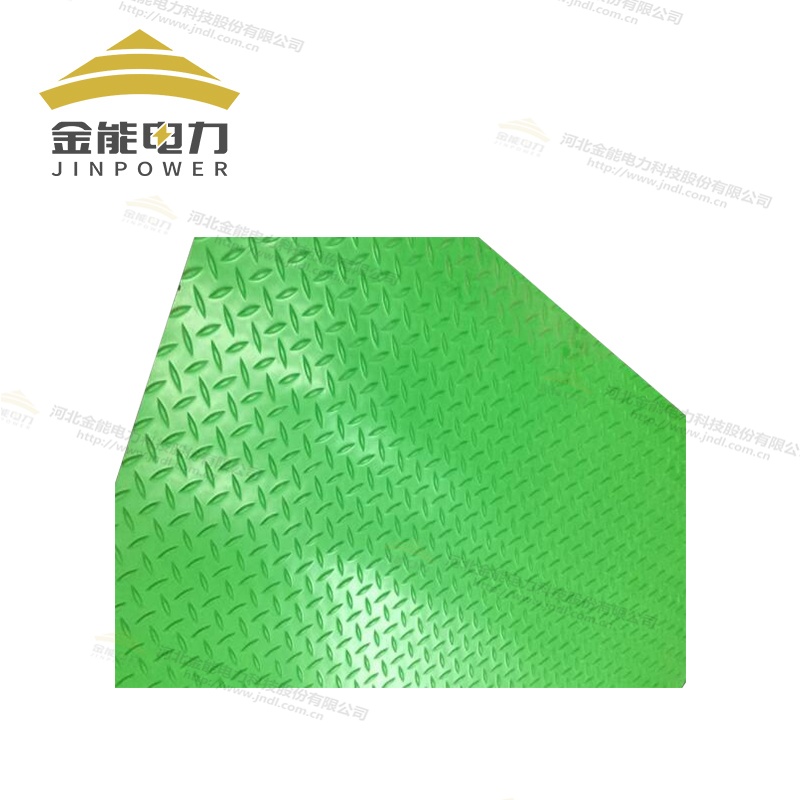 3-6mm绿色柳叶纹绝缘胶垫