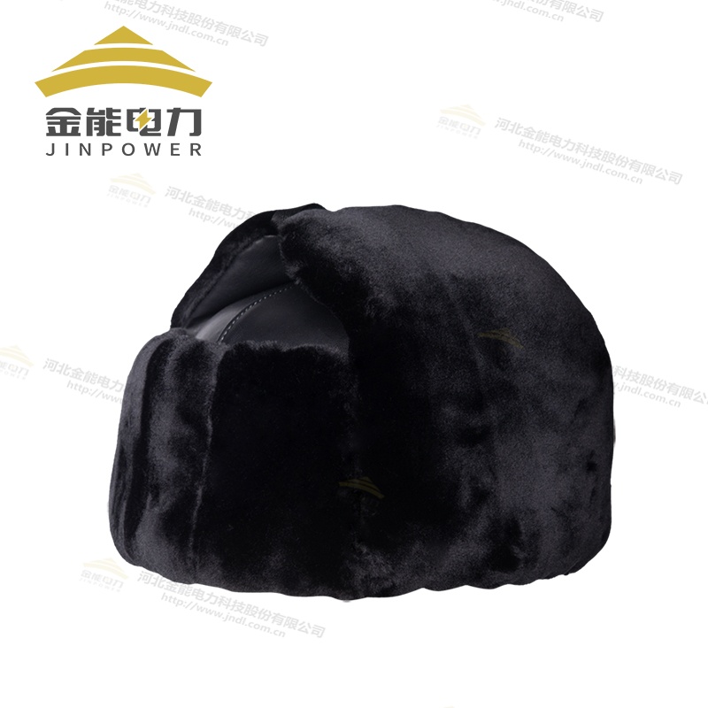 冬季保暖PU仿羊剪绒棉质安全帽