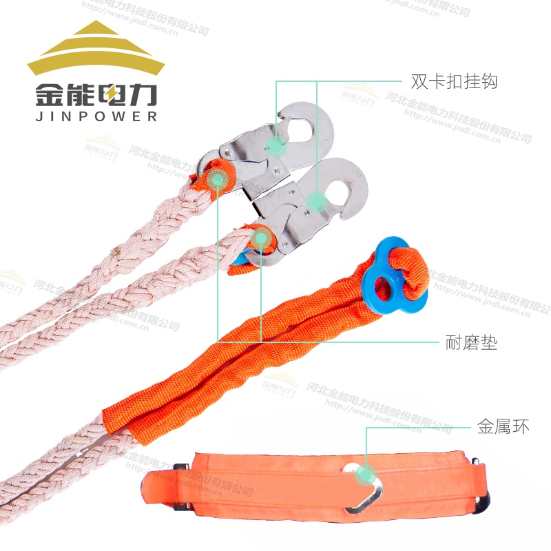 单背双保险安全带高强锦纶承重150KG