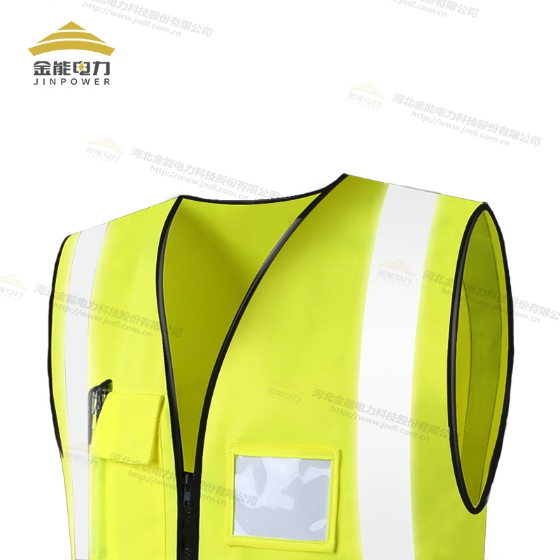 反光标识马甲 柔软透气布料夜间反光条设计